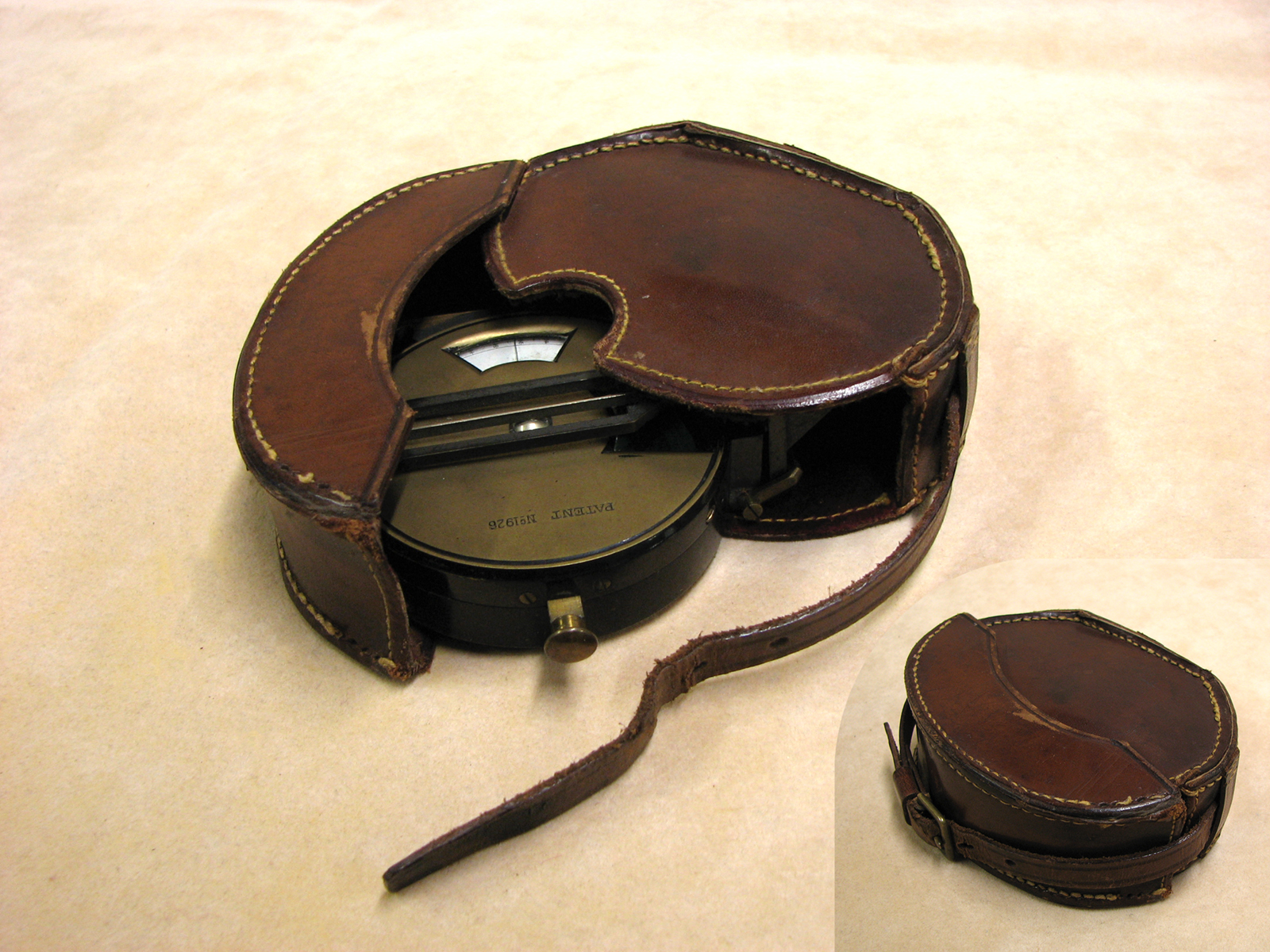 Francis Barker & Son Combined Altitude Instrument & Prismatic Compass with case